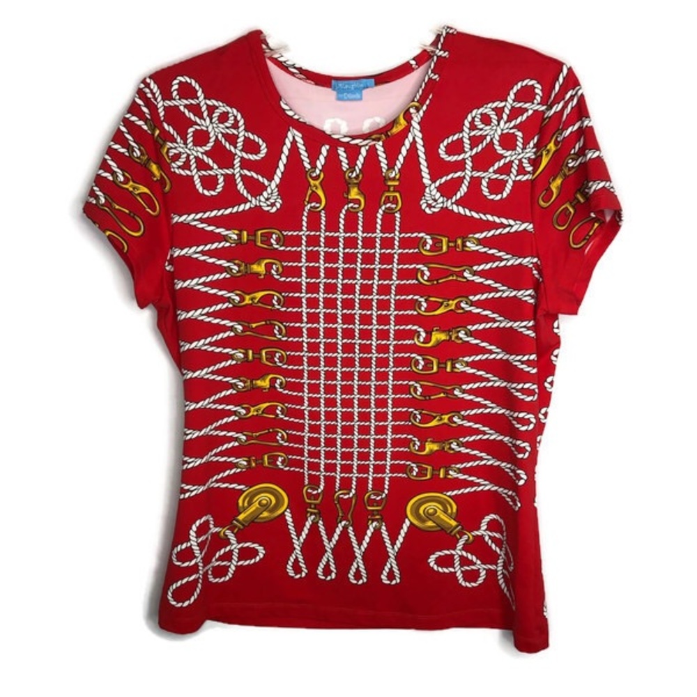 J McLaughlin Catalina nautical top L